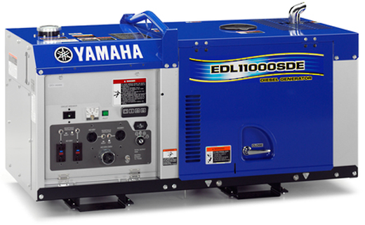 Yamaha Diesel Soundproof Generator 8.0kVA, 295kg EDL11000SE - Click Image to Close